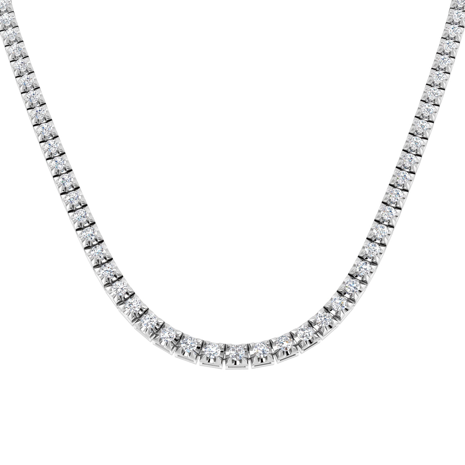 18ct White Gold 14.80ct G SI2 Diamond Necklace