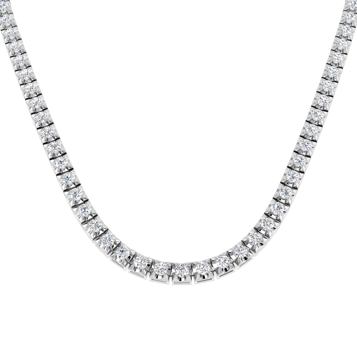 18ct White Gold 20.85ct G SI2 Diamond Necklace