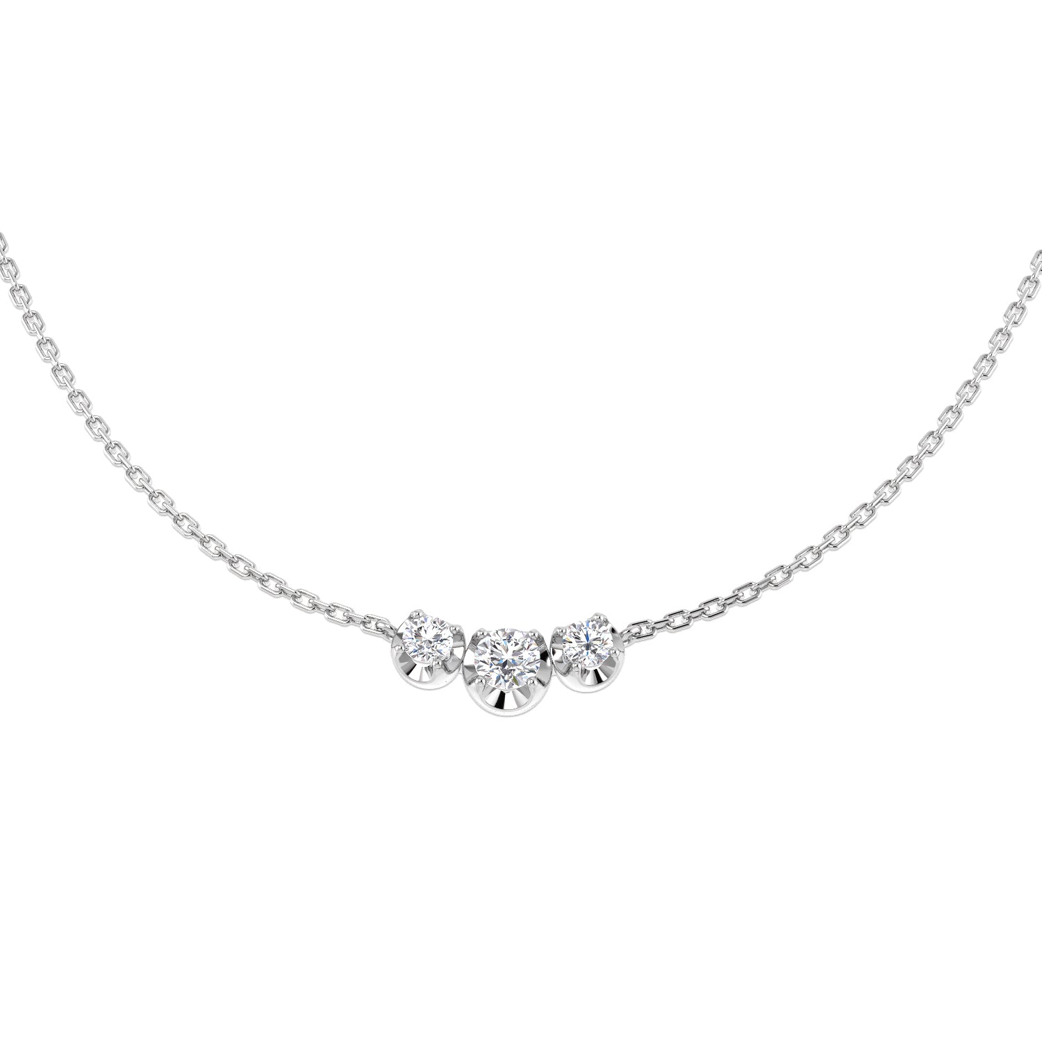 18ct White Gold 0.30ct G SI2 Diamond Necklace