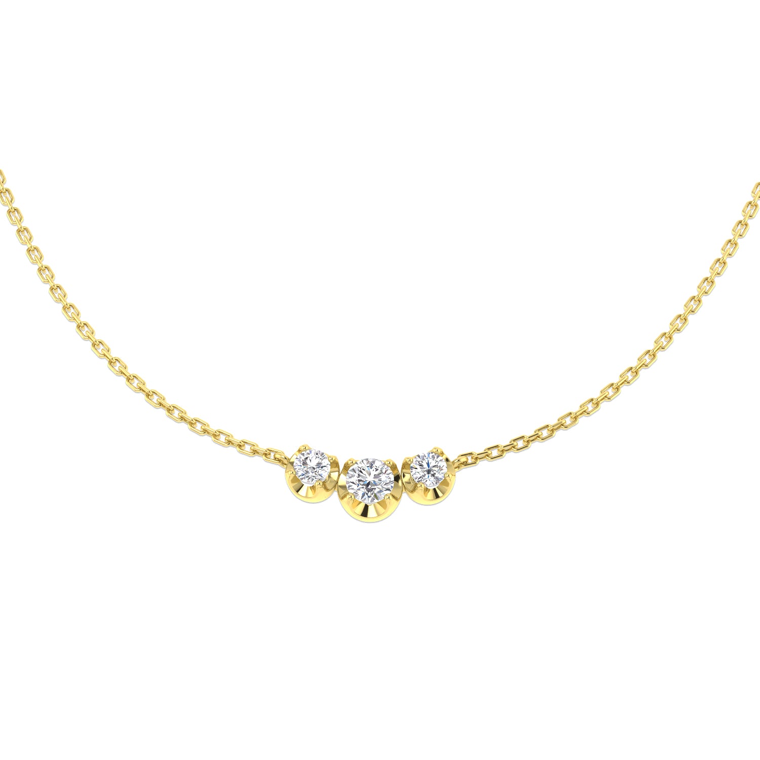18ct Yellow Gold 0.30ct G SI2 Diamond Necklace
