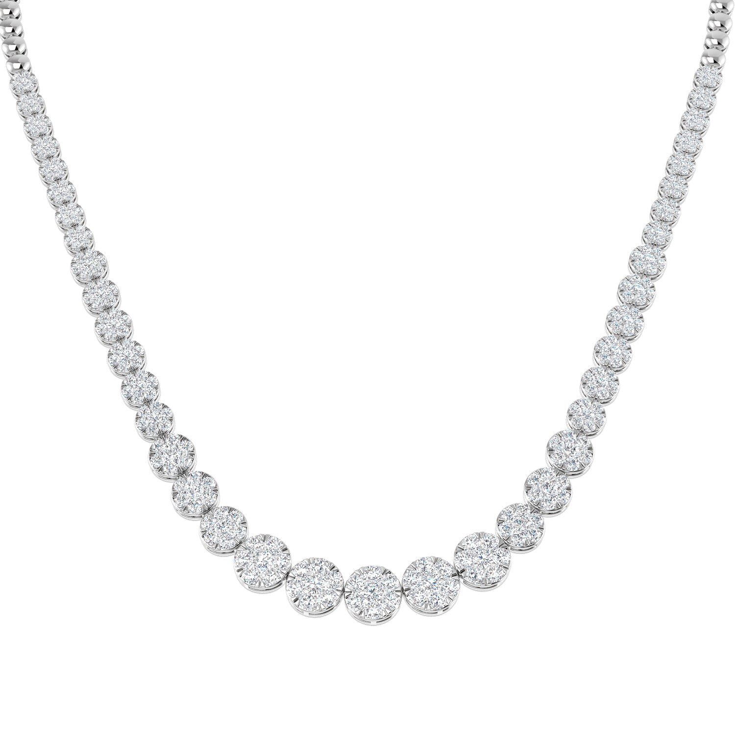 18ct White Gold 8.15ct G SI2 Diamond Necklace
