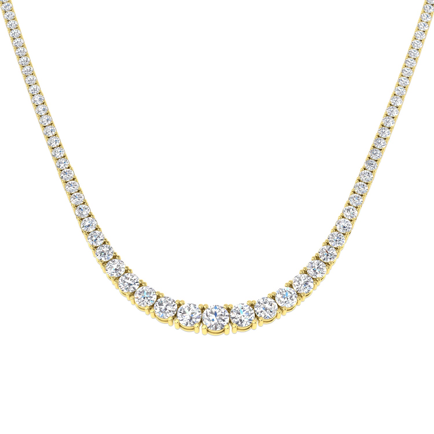 9ct Yellow Gold 19.90ct Laboratory Grown CVD Necklace
