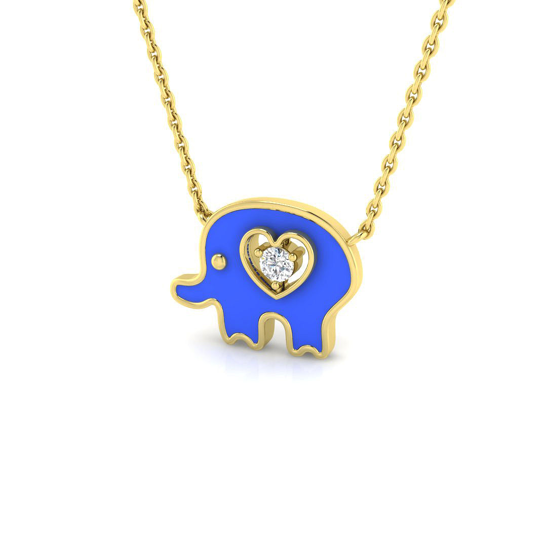 9ct Yellow Gold 0.16ct G SI2 Diamond Necklace