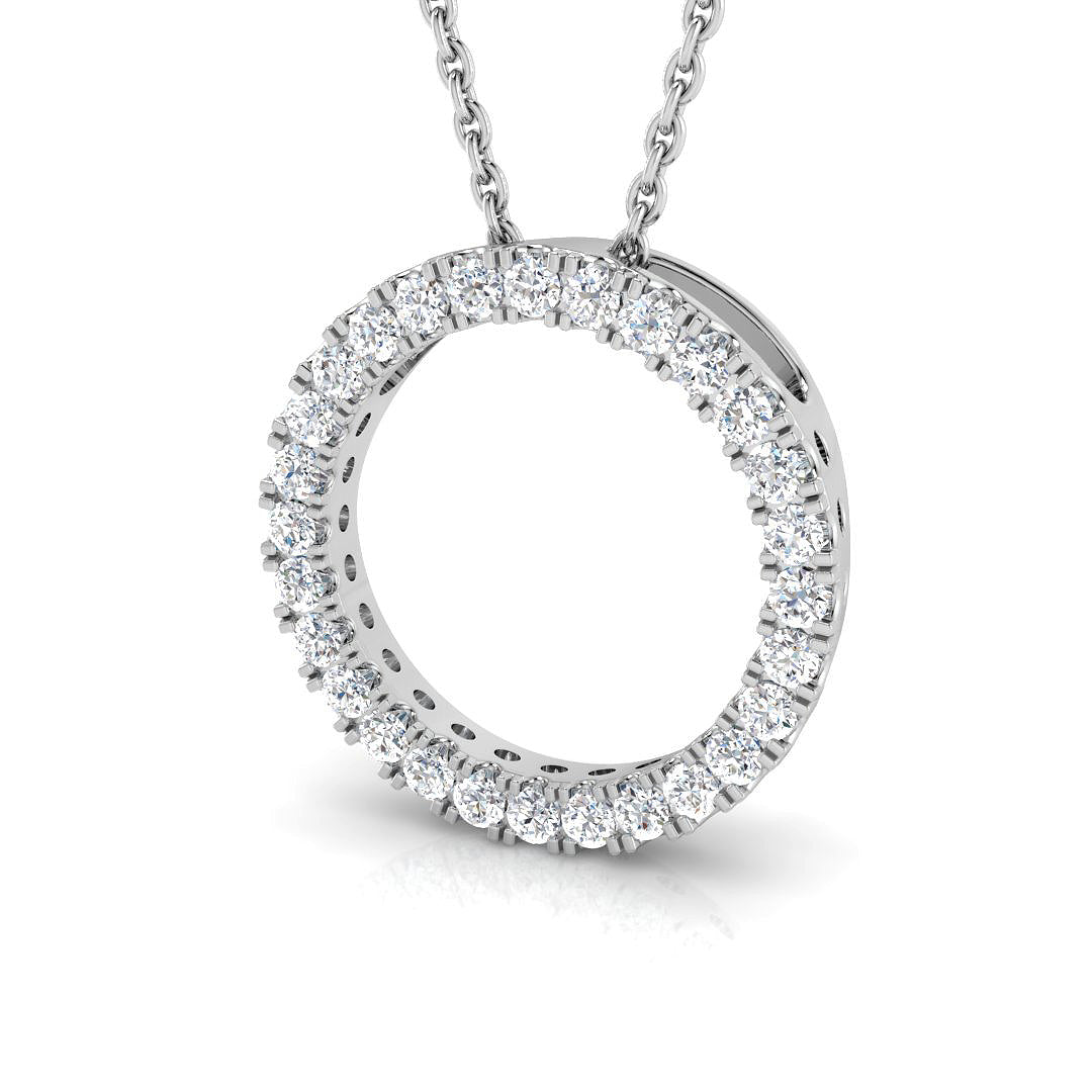 18ct White Gold 0.25ct G SI2 Diamond Pendant