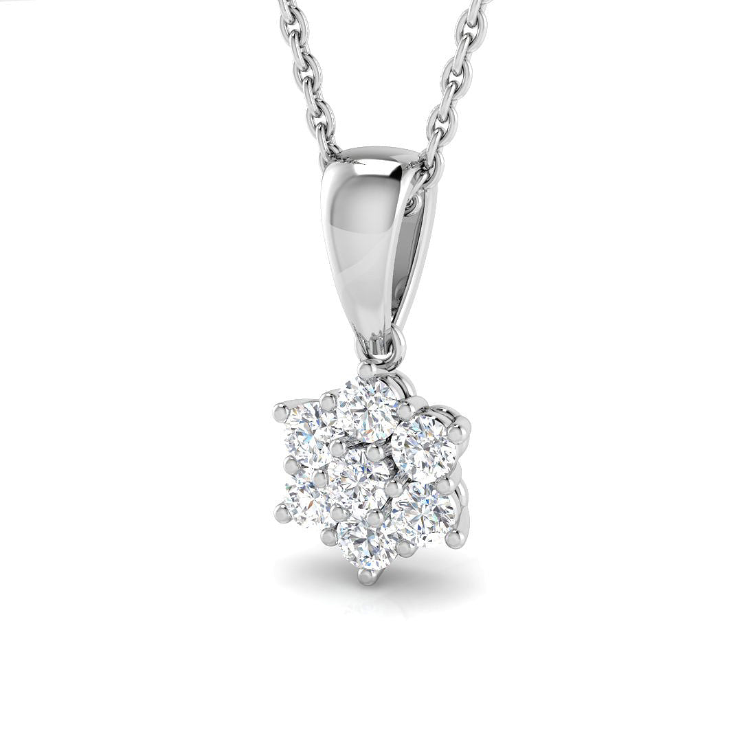 18ct White Gold 0.50ct G SI2 Diamond Pendant