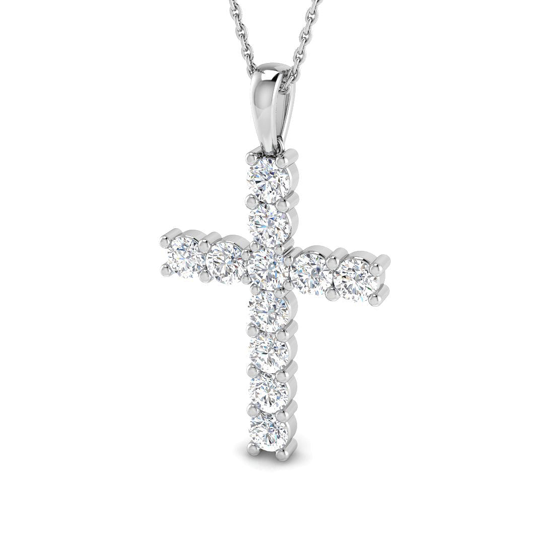 9ct White Gold 1.52ct G SI2 Diamond Pendant