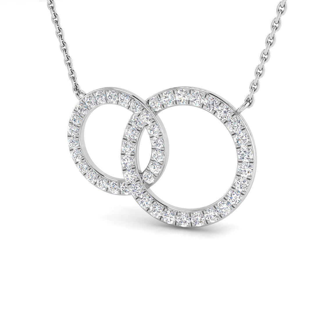 9ct White Gold 0.49ct G SI2 Diamond Pendant