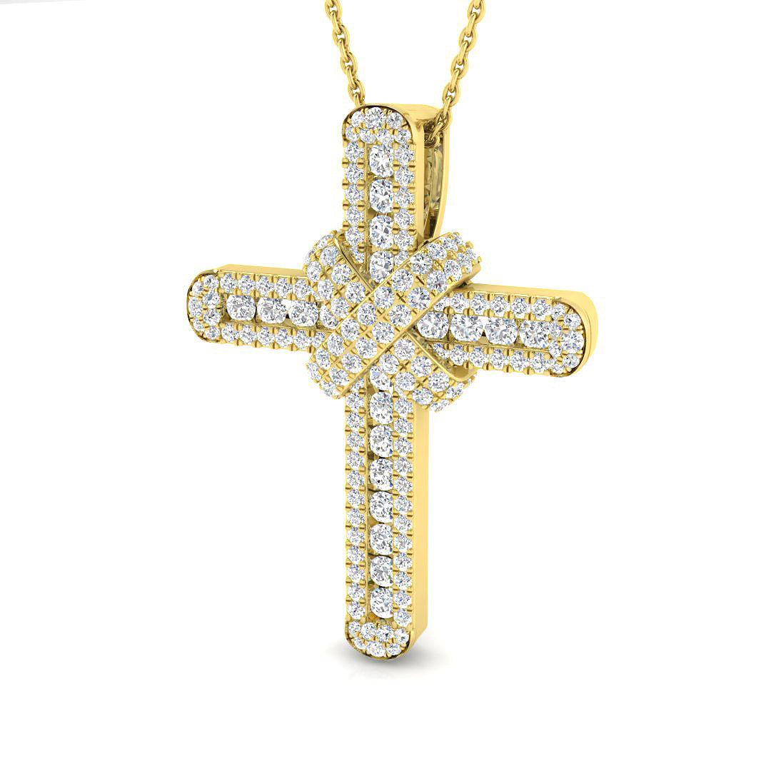 9ct Yellow Gold 1.05ct G SI2 Diamond Pendant