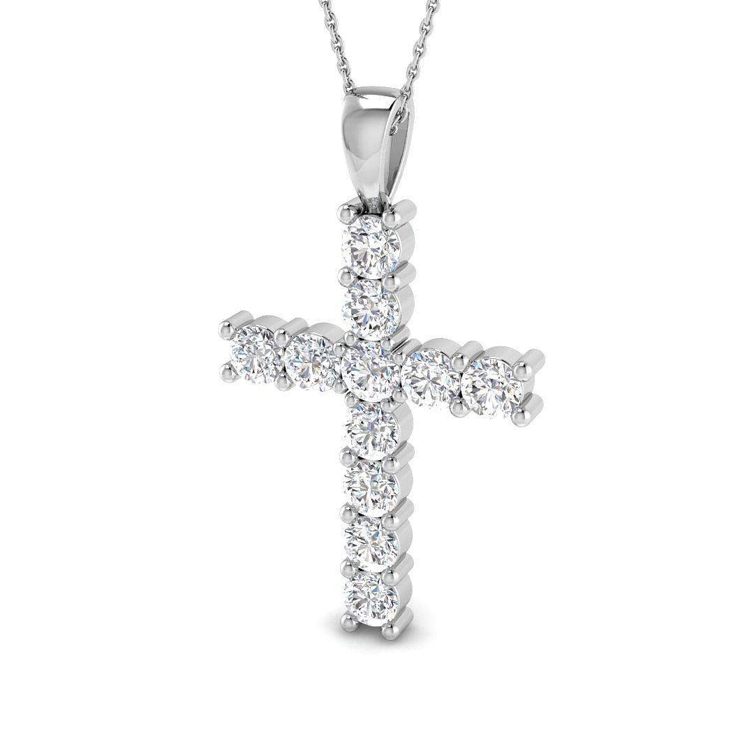18ct White Gold 3.95ct G SI2 Diamond Pendant