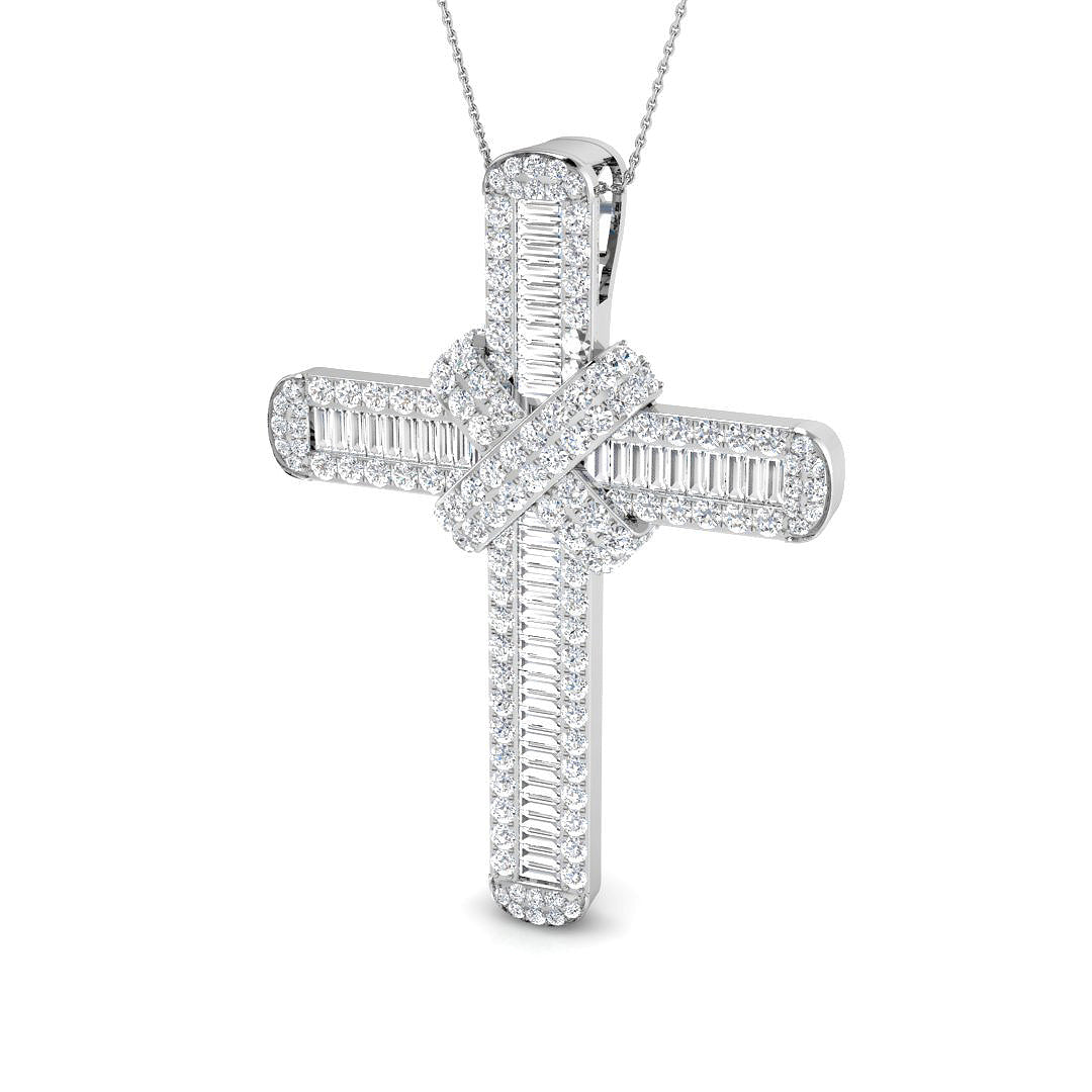 18ct White Gold 11.77ct G SI2 Diamond Pendant