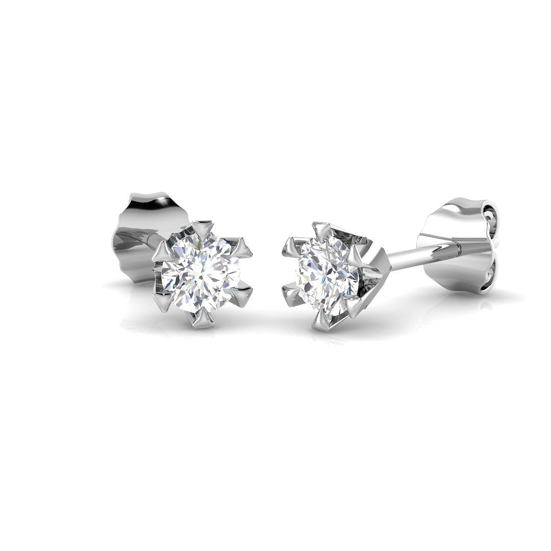 14ct White Gold 0.36ct G SI2 Diamond Earrings