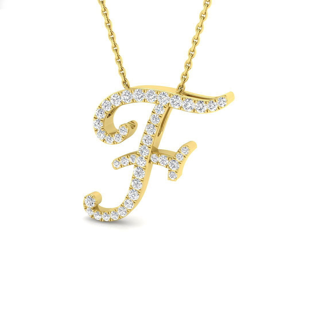 9ct Yellow Gold 0.35ct G SI2 Diamond Pendant