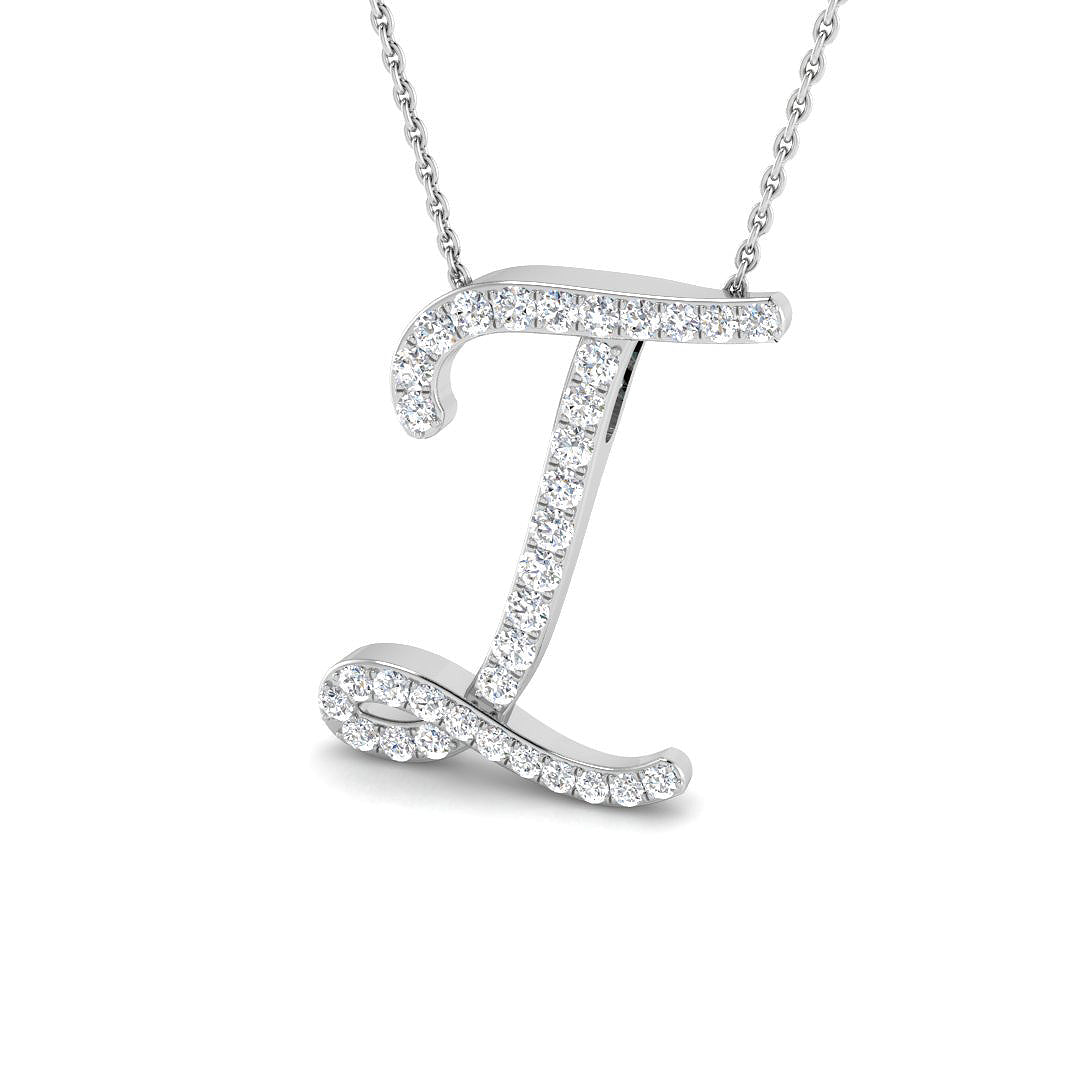 9ct White Gold 0.59ct G SI2 Diamond Pendant