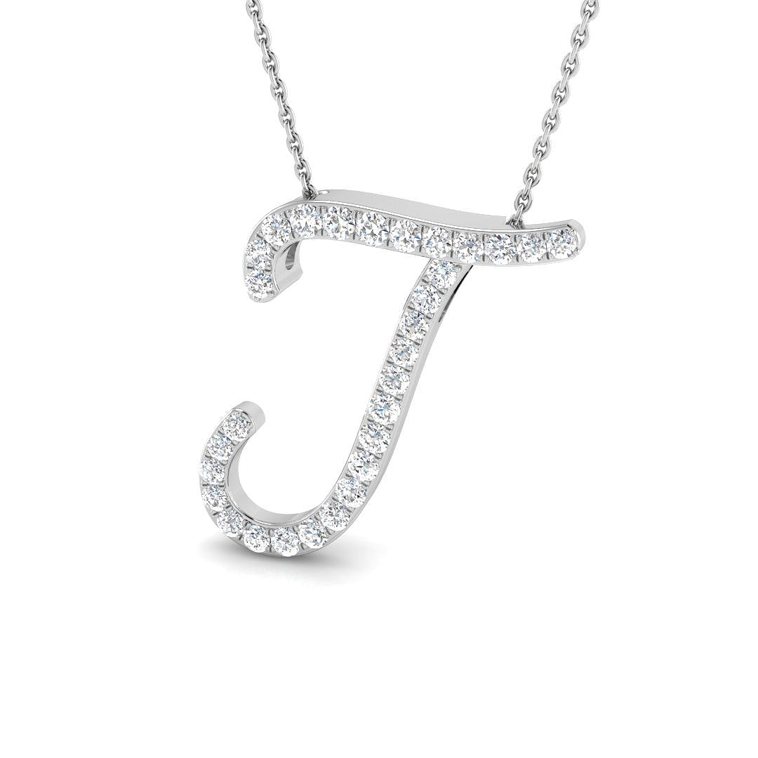 9ct White Gold 0.56ct G SI2 Diamond Pendant