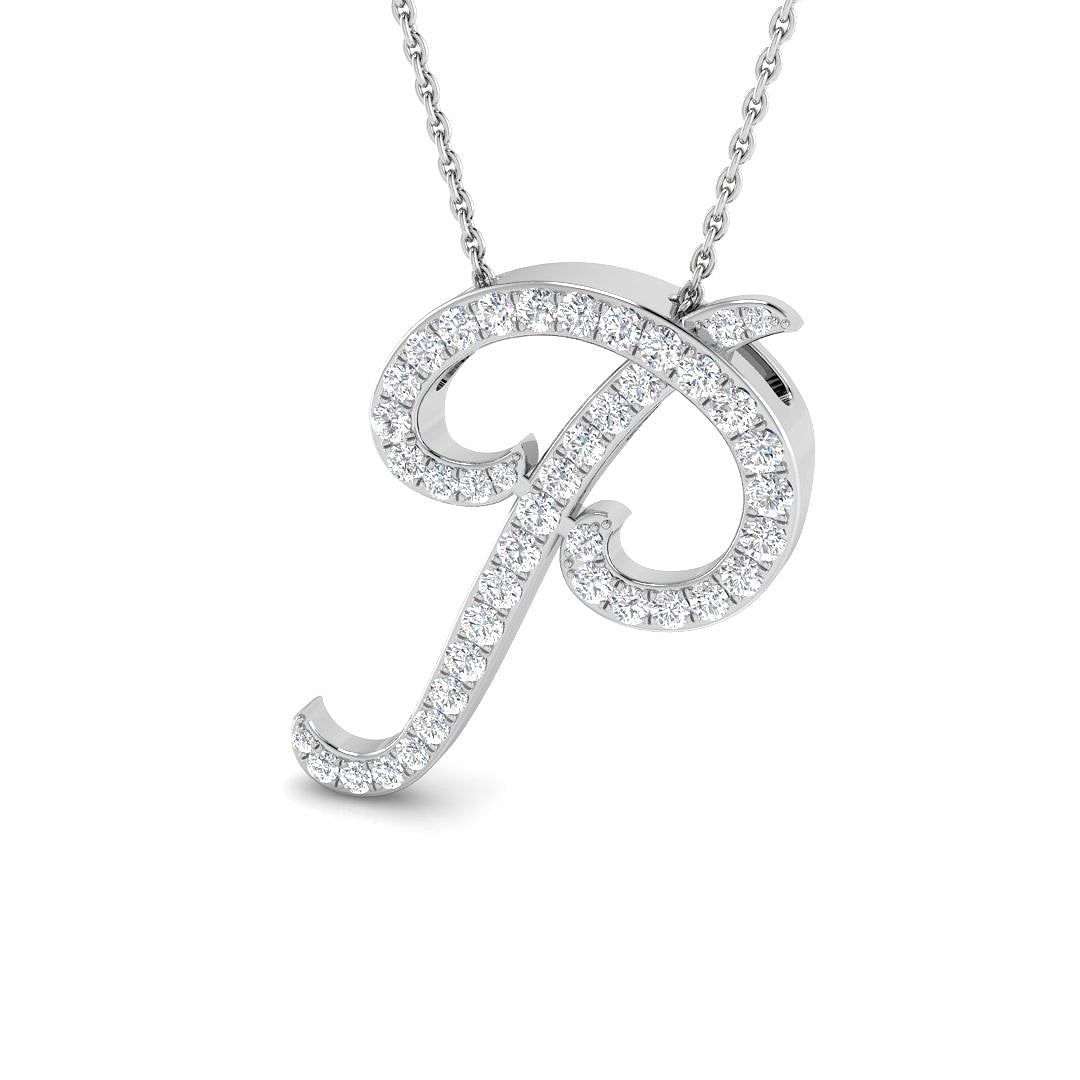 9ct White Gold 0.62ct G SI2 Diamond Pendant