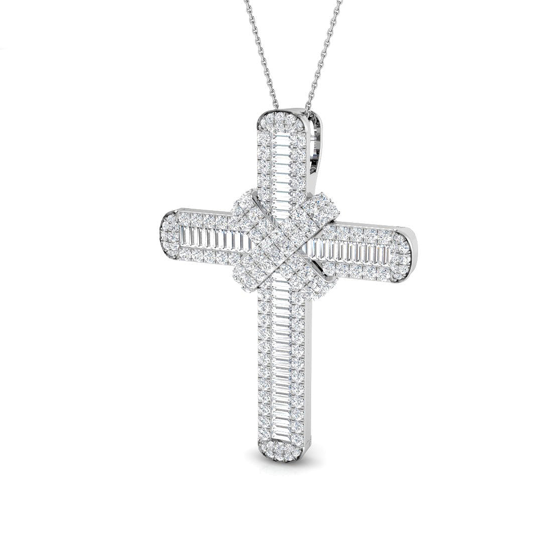 9ct White Gold 5.17ct G SI2 Diamond Pendant