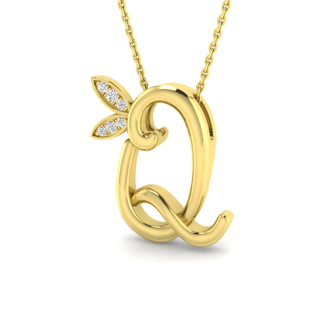 9ct Yellow Gold 0.07ct G SI2 Diamond Pendant