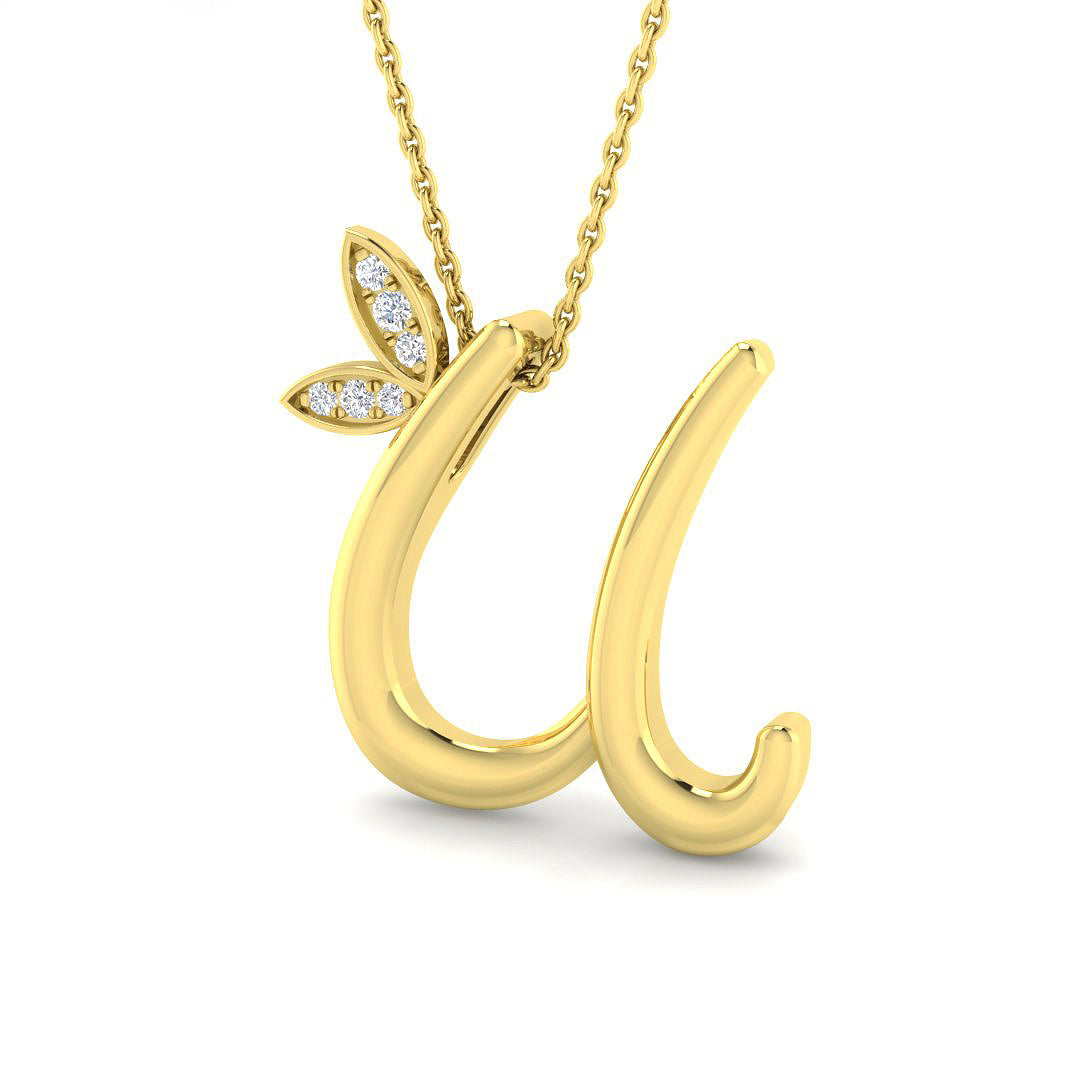 9ct Yellow Gold 0.06ct G SI1 Diamond Pendant