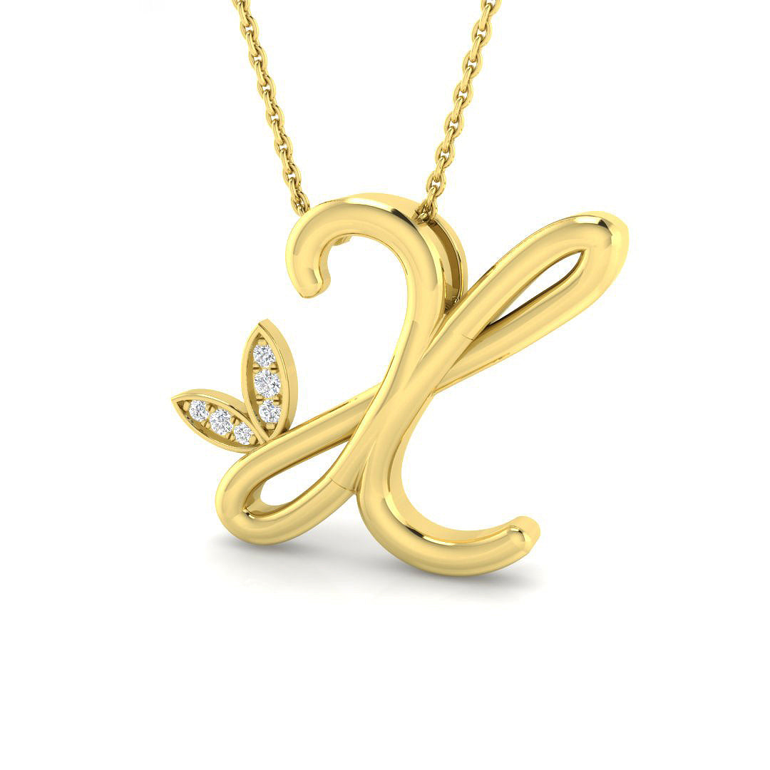 9ct Yellow Gold 0.06ct G SI2 Diamond Pendant