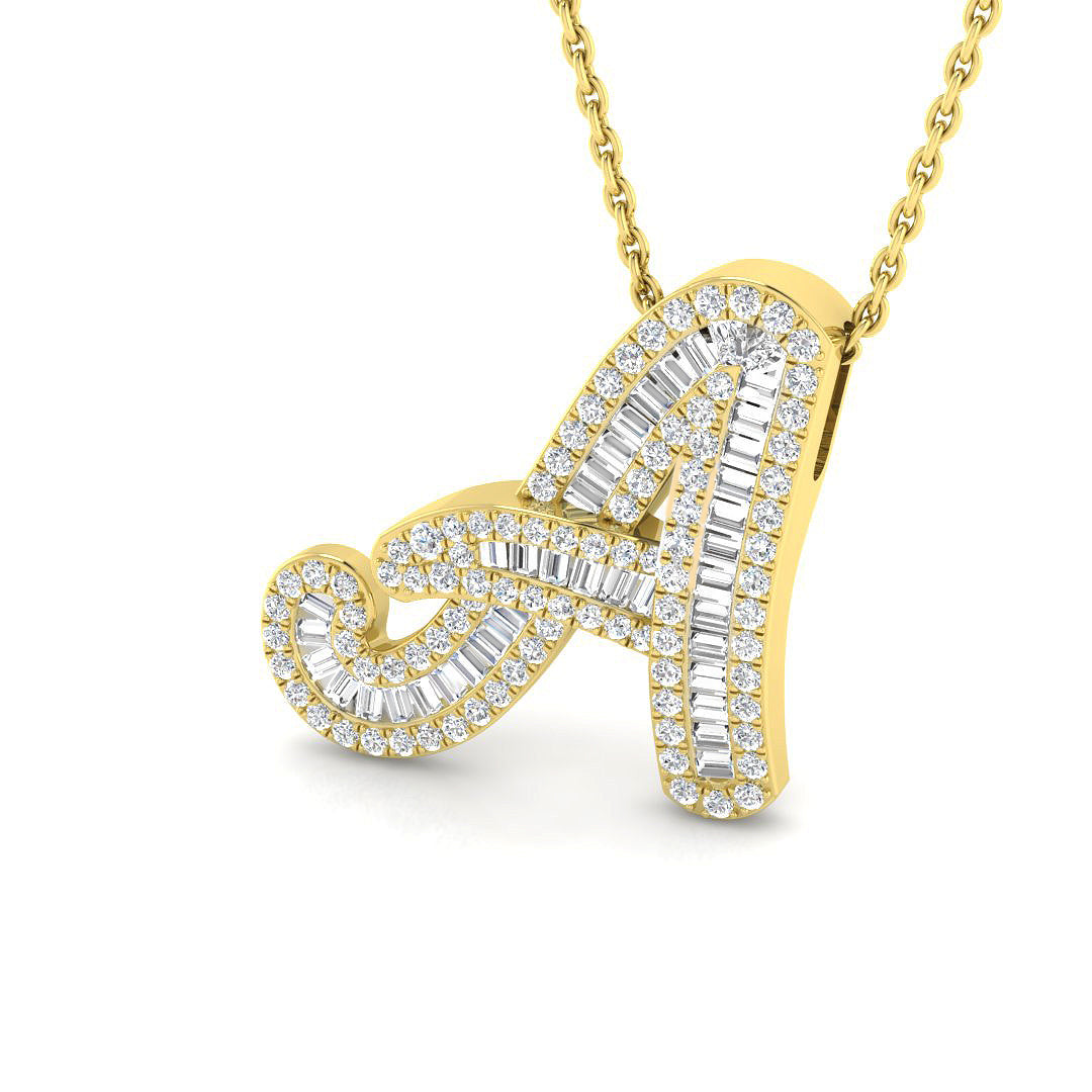 9ct Yellow Gold 0.49ct G SI2 Diamond Pendant
