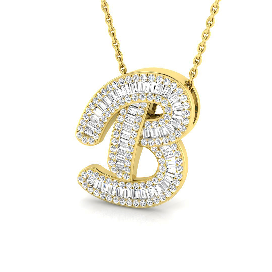 9ct Yellow Gold 0.54ct G SI2 Diamond Pendant