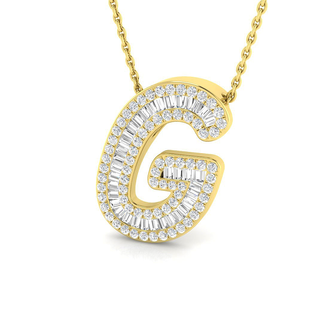 9ct Yellow Gold 0.47ct G SI1 Laboratory Grown CVD Pendant
