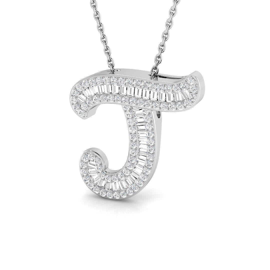9ct White Gold 0.46ct G SI2 Diamond Pendant