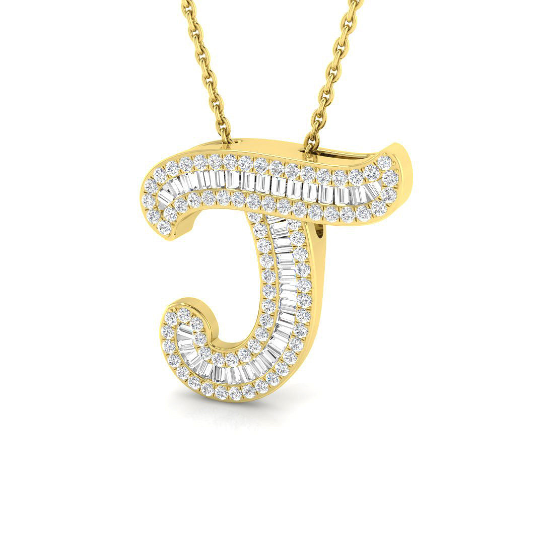 9ct Yellow Gold 0.46ct G SI2 Diamond Pendant