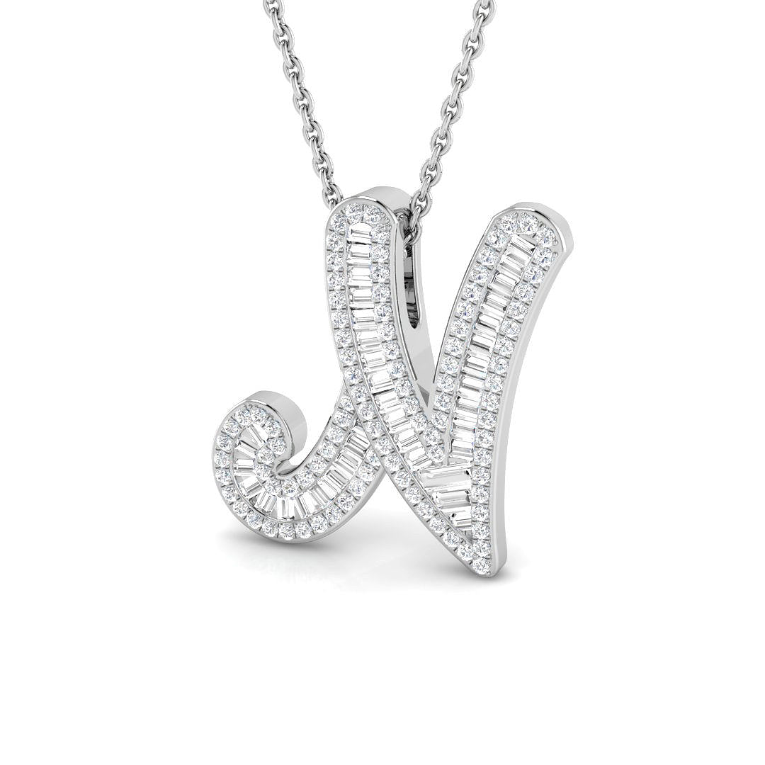 9ct White Gold 0.50ct G SI2 Diamond Pendant