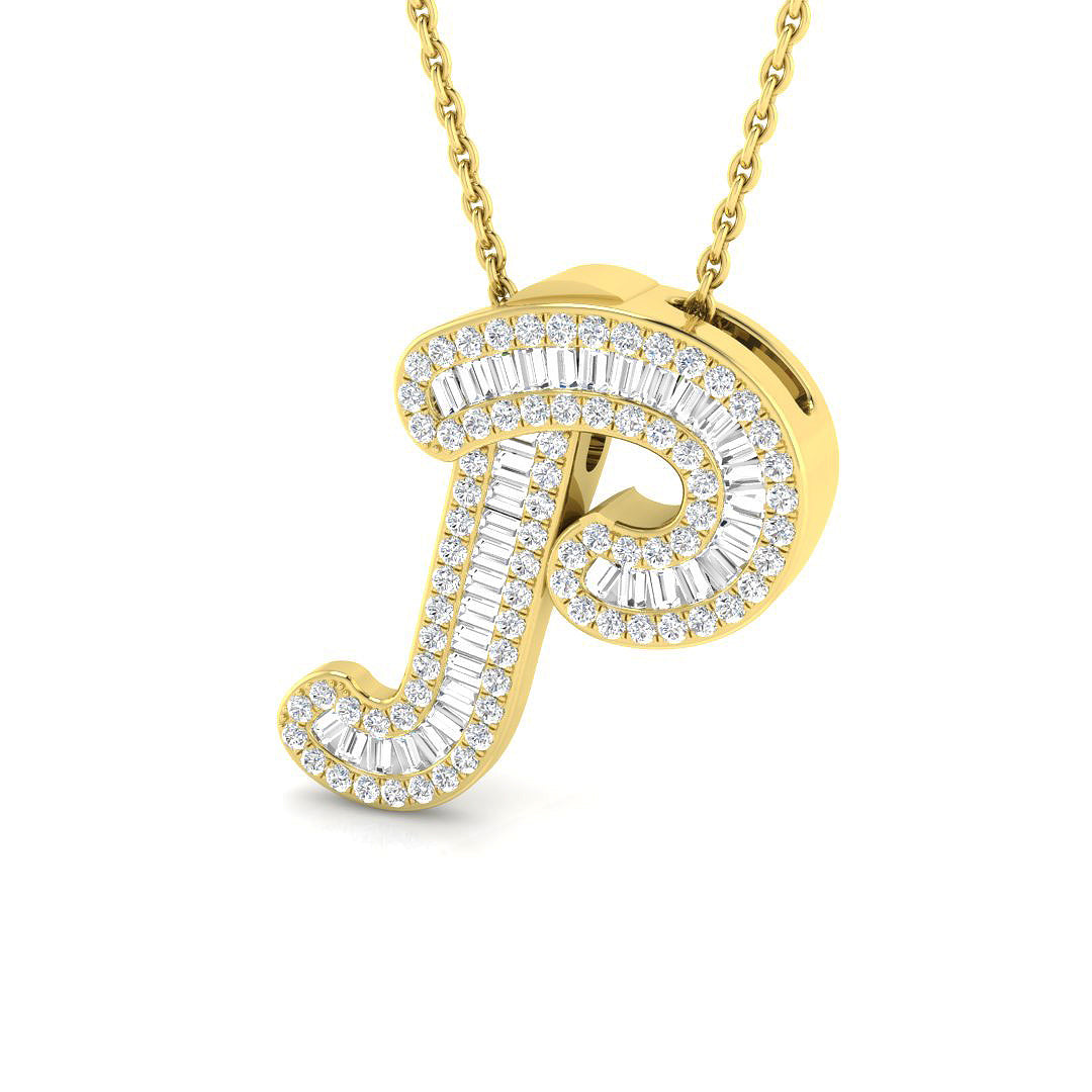 9ct Yellow Gold 0.44ct G SI2 Diamond Pendant