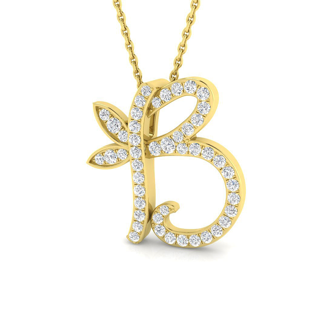 9ct Yellow Gold 0.33ct G SI2 Diamond Pendant