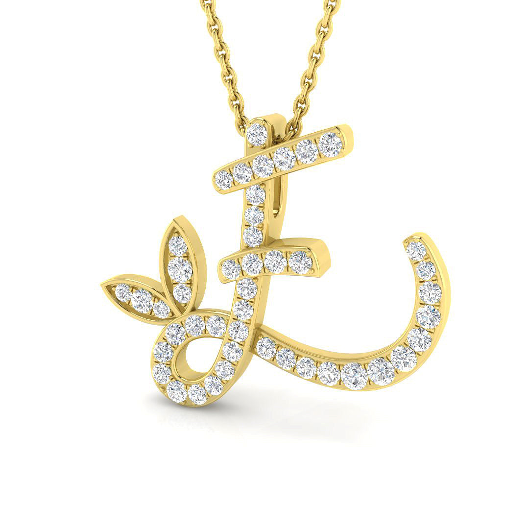 9ct Yellow Gold 0.29ct G SI2 Diamond Pendant