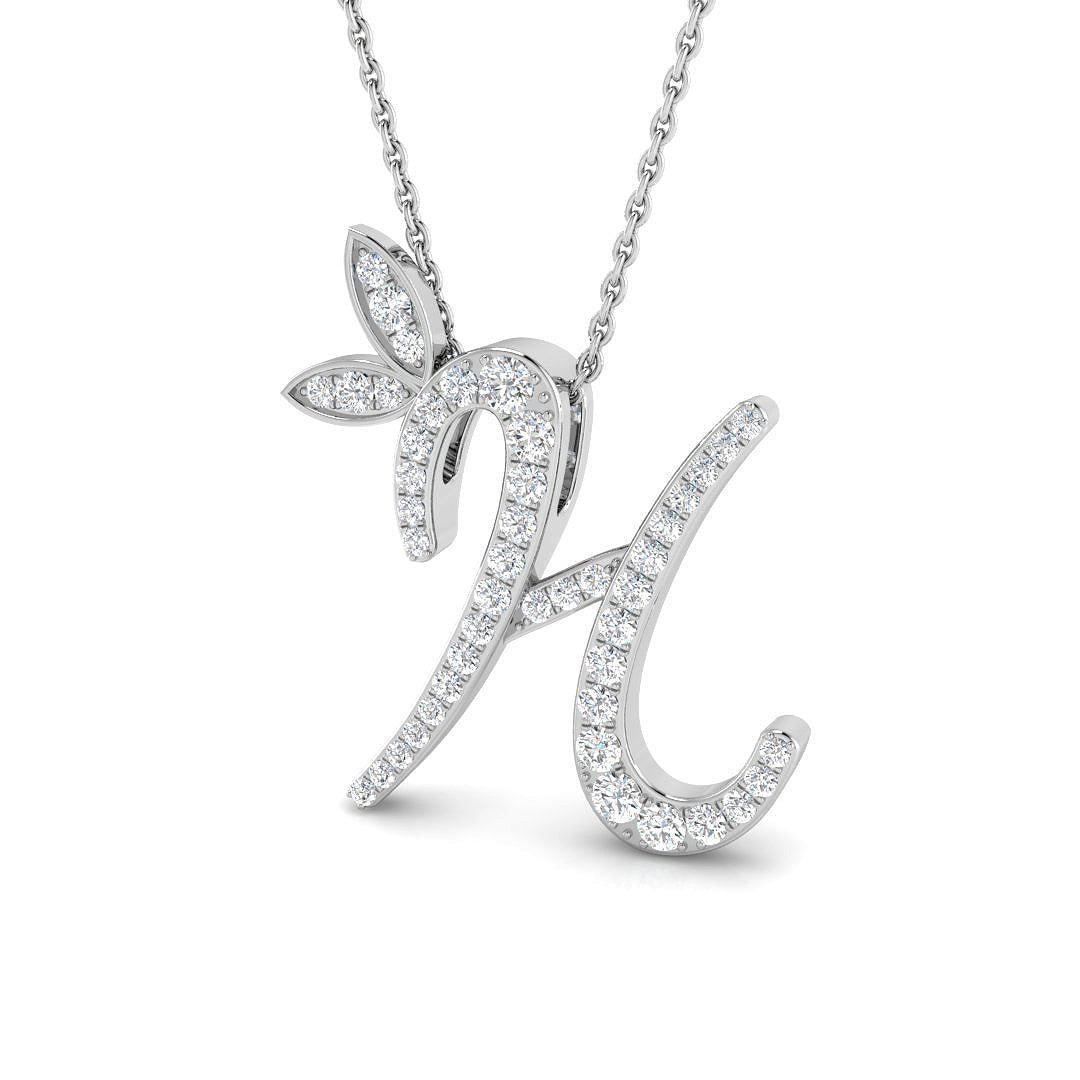9ct White Gold 0.36ct G SI2 Diamond Pendant