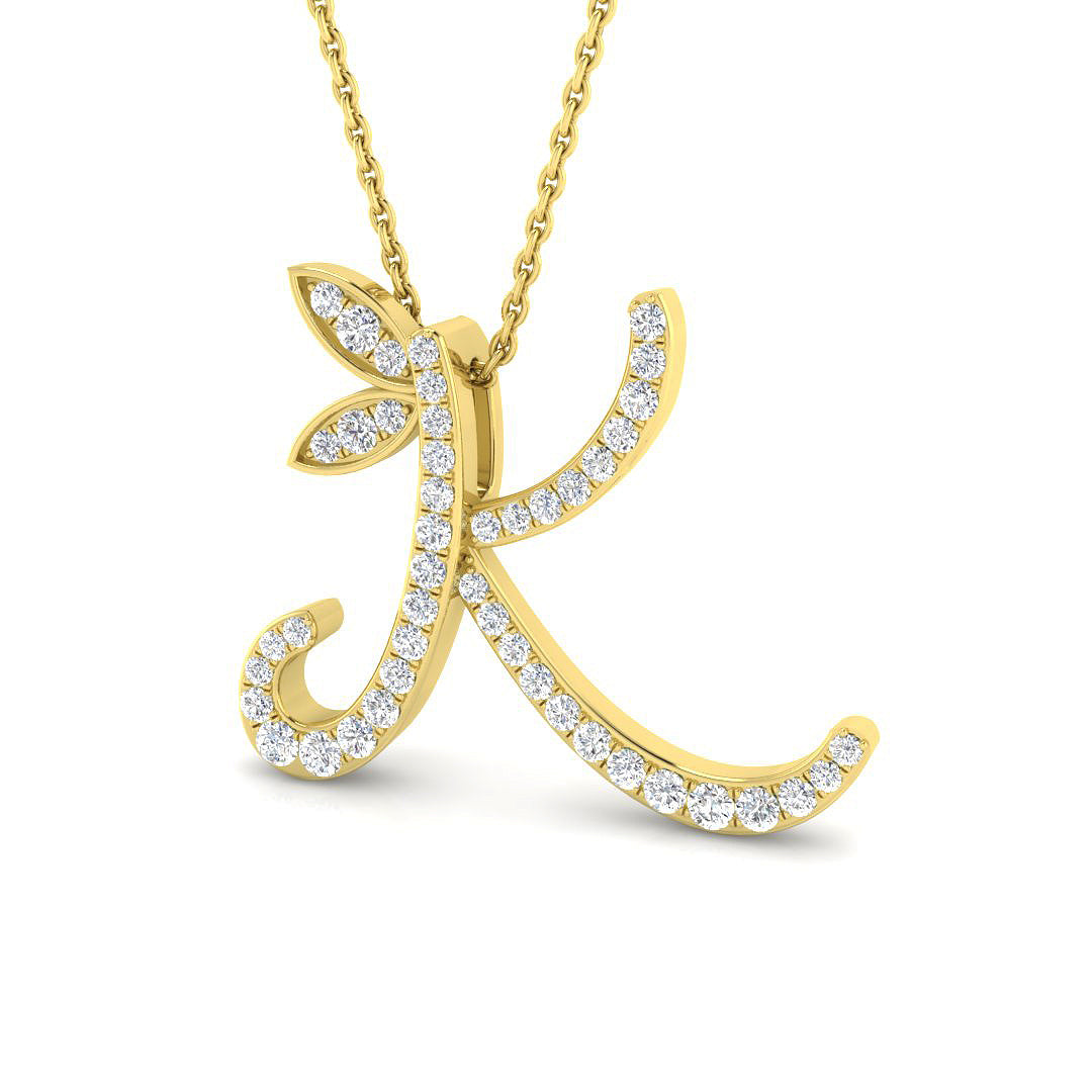 9ct Yellow Gold 0.31ct G SI2 Diamond Pendant