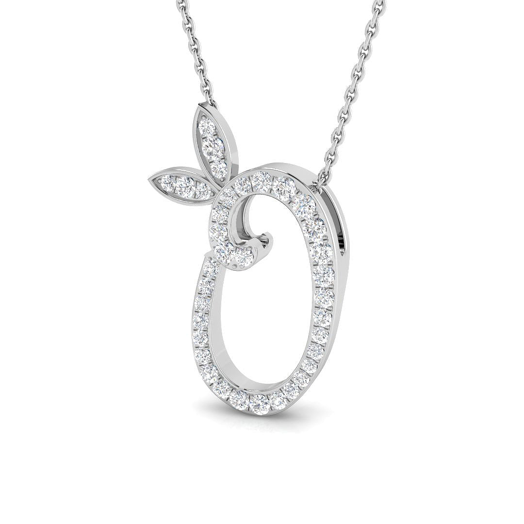 9ct White Gold 0.31ct G SI2 Diamond Pendant