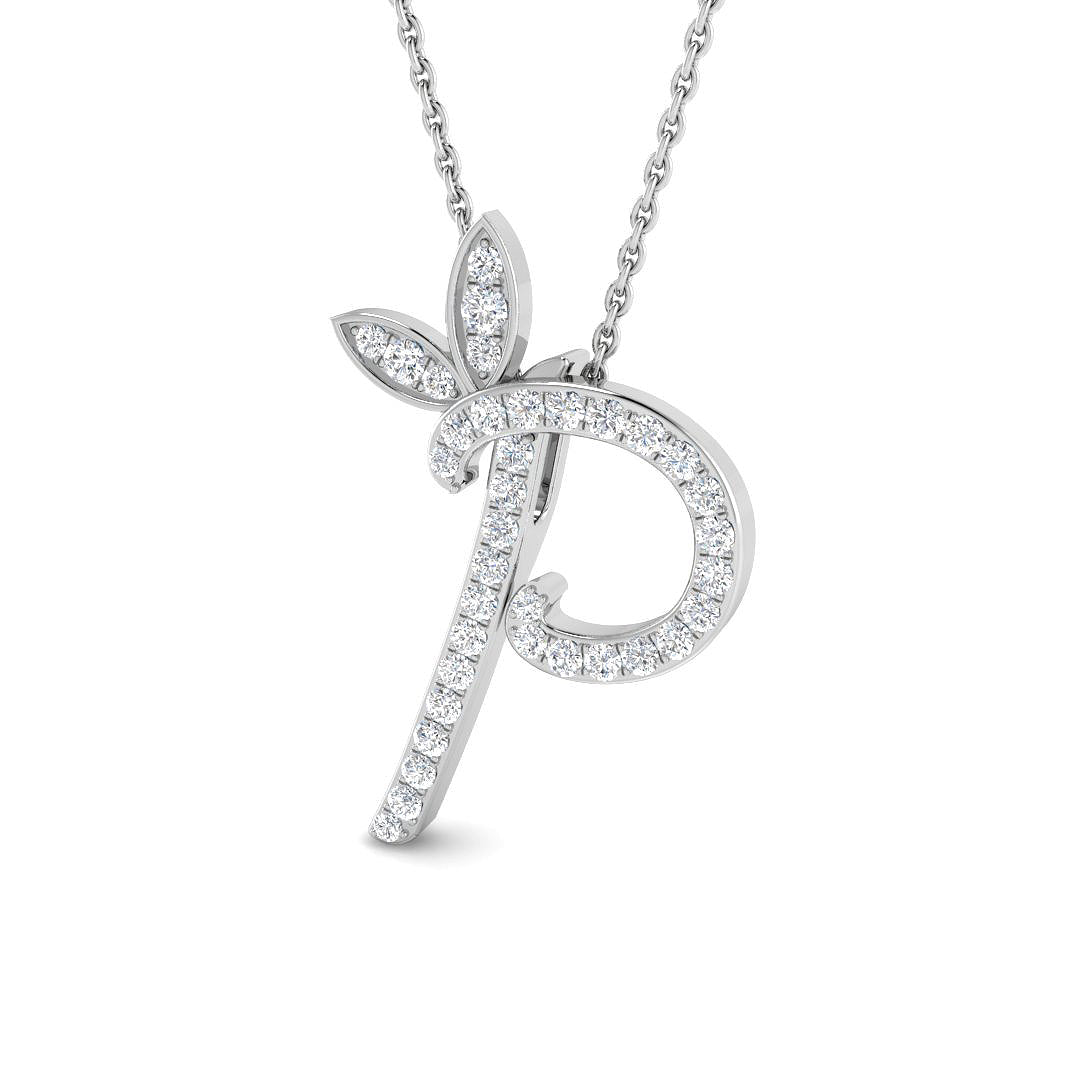 9ct White Gold 0.25ct G SI2 Diamond Pendant
