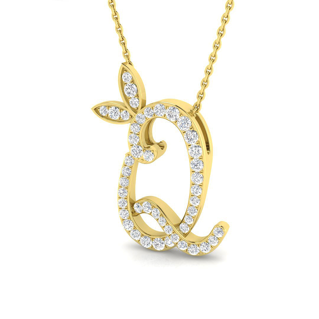 9ct Yellow Gold 0.35ct G SI2 Diamond Pendant