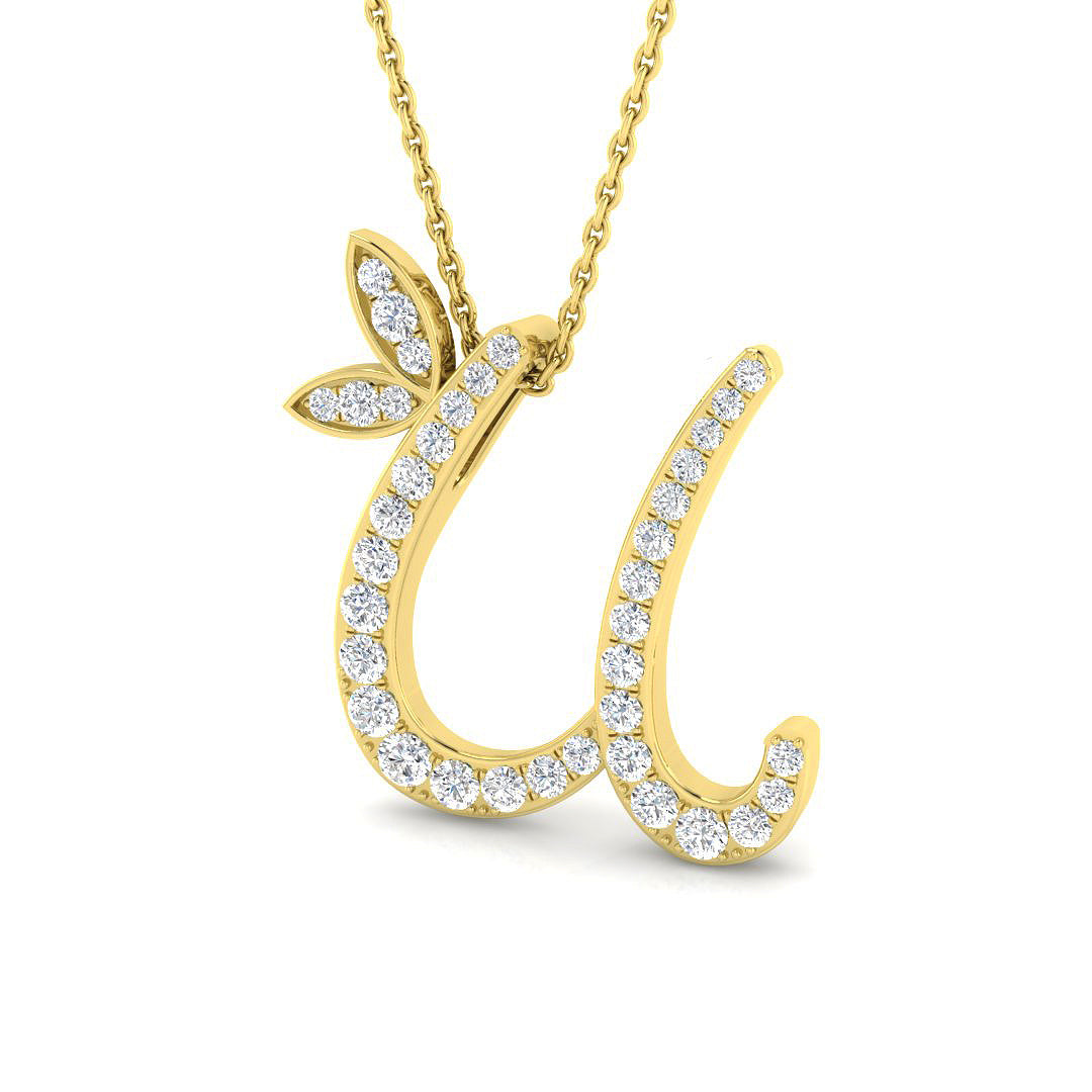 9ct Yellow Gold 0.40ct G SI2 Diamond Pendant