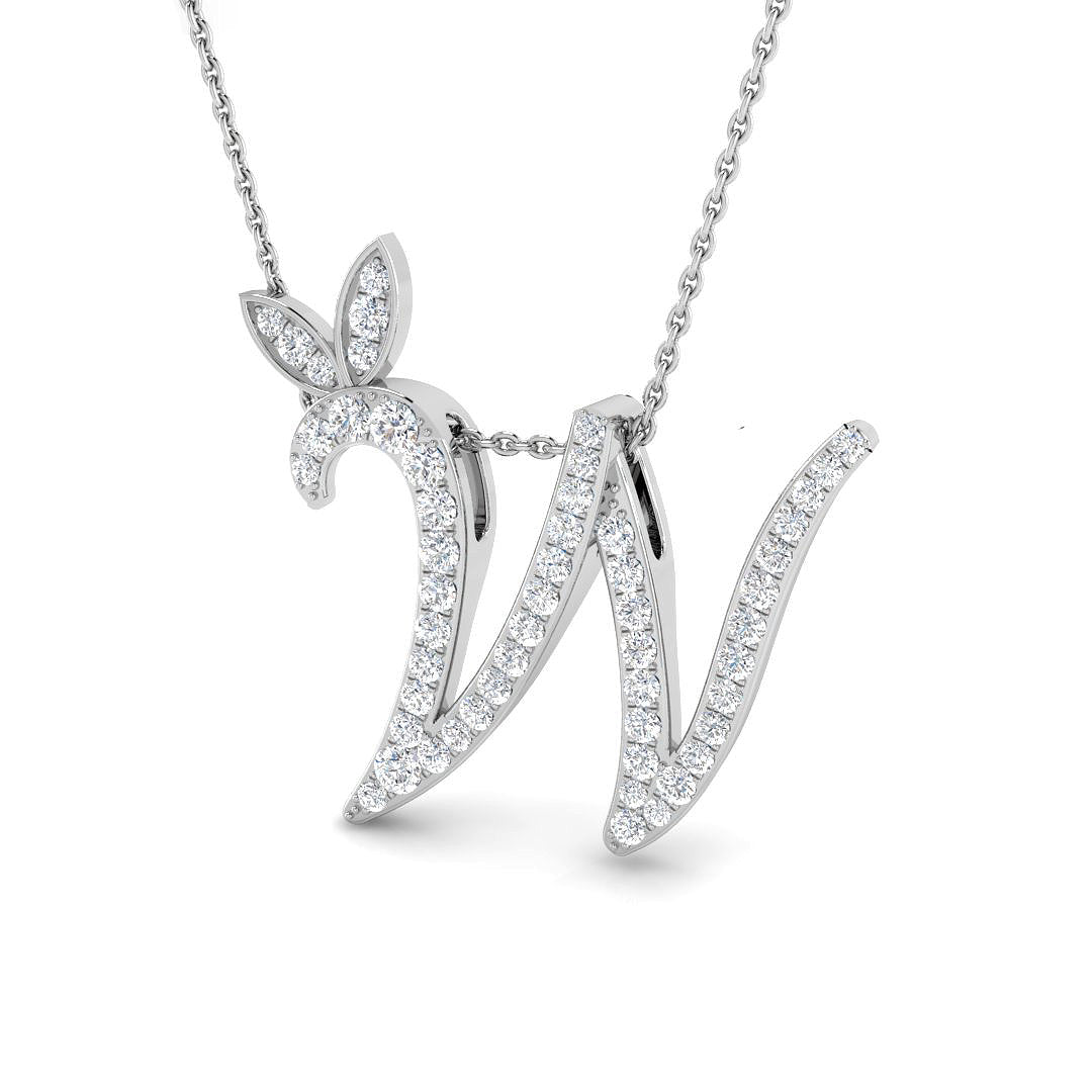 9ct White Gold 0.44ct G SI2 Diamond Pendant