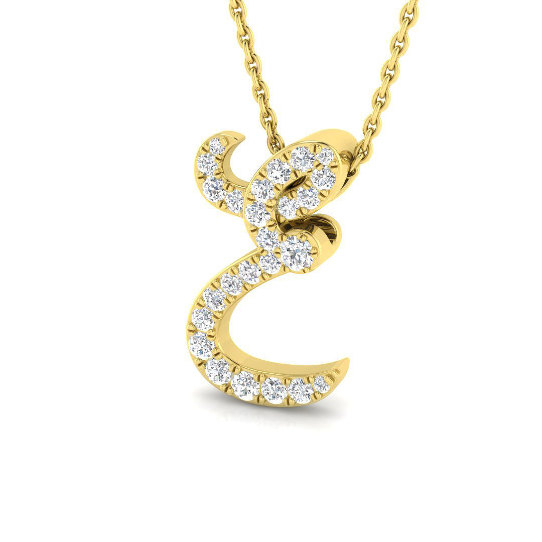 9ct Yellow Gold 0.29ct G SI2 Diamond Pendant