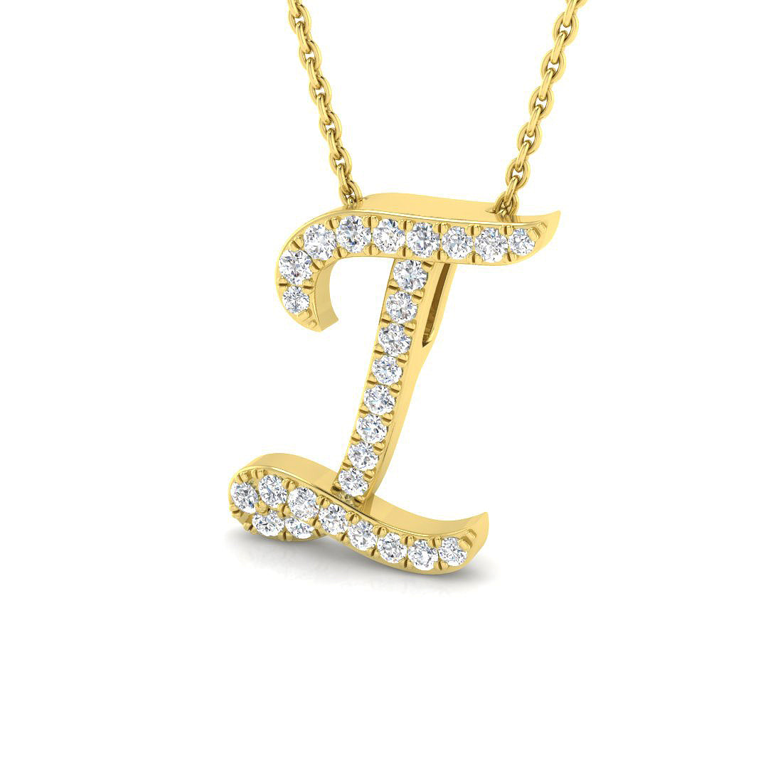 9ct Yellow Gold 0.29ct G SI2 Diamond Pendant