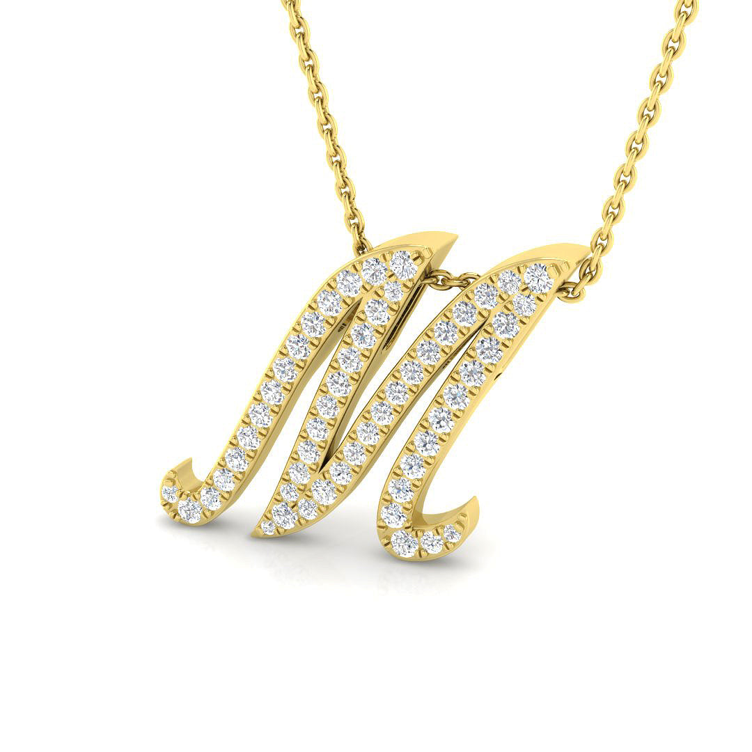 9ct Yellow Gold 0.46ct G SI2 Diamond Pendant