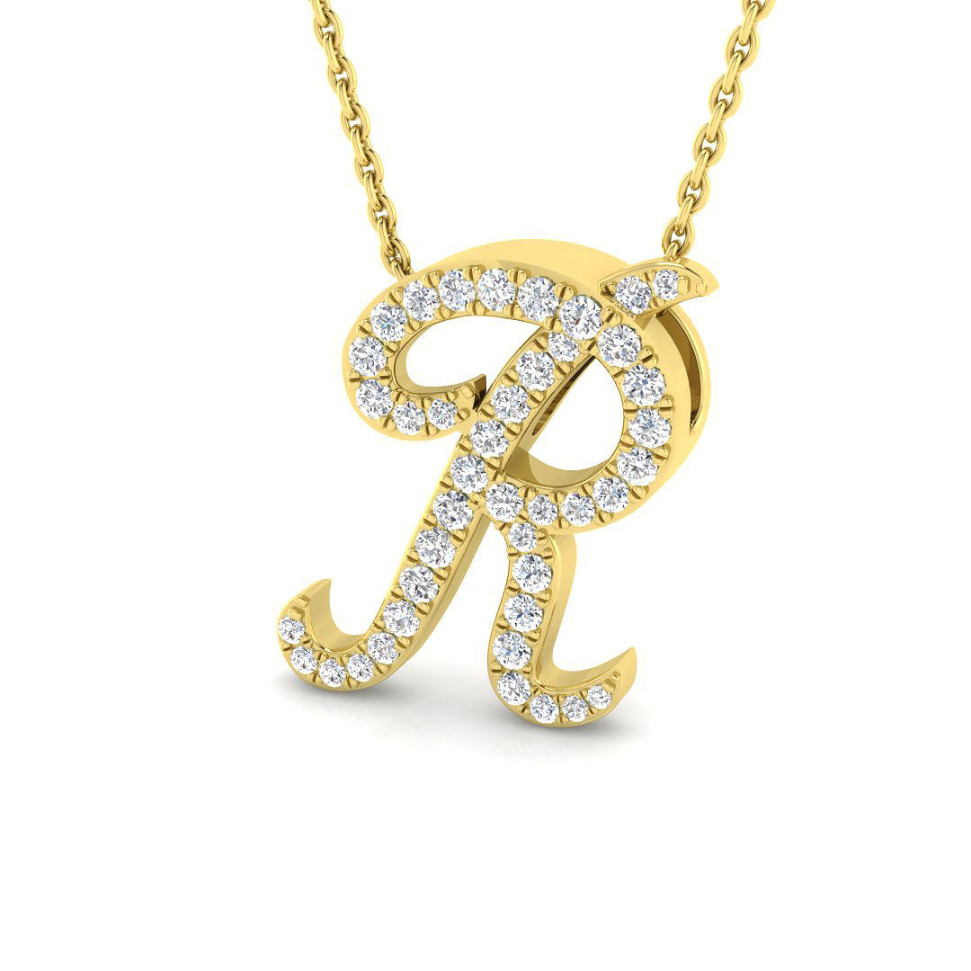 9ct Yellow Gold 0.33ct G SI2 Diamond Pendant