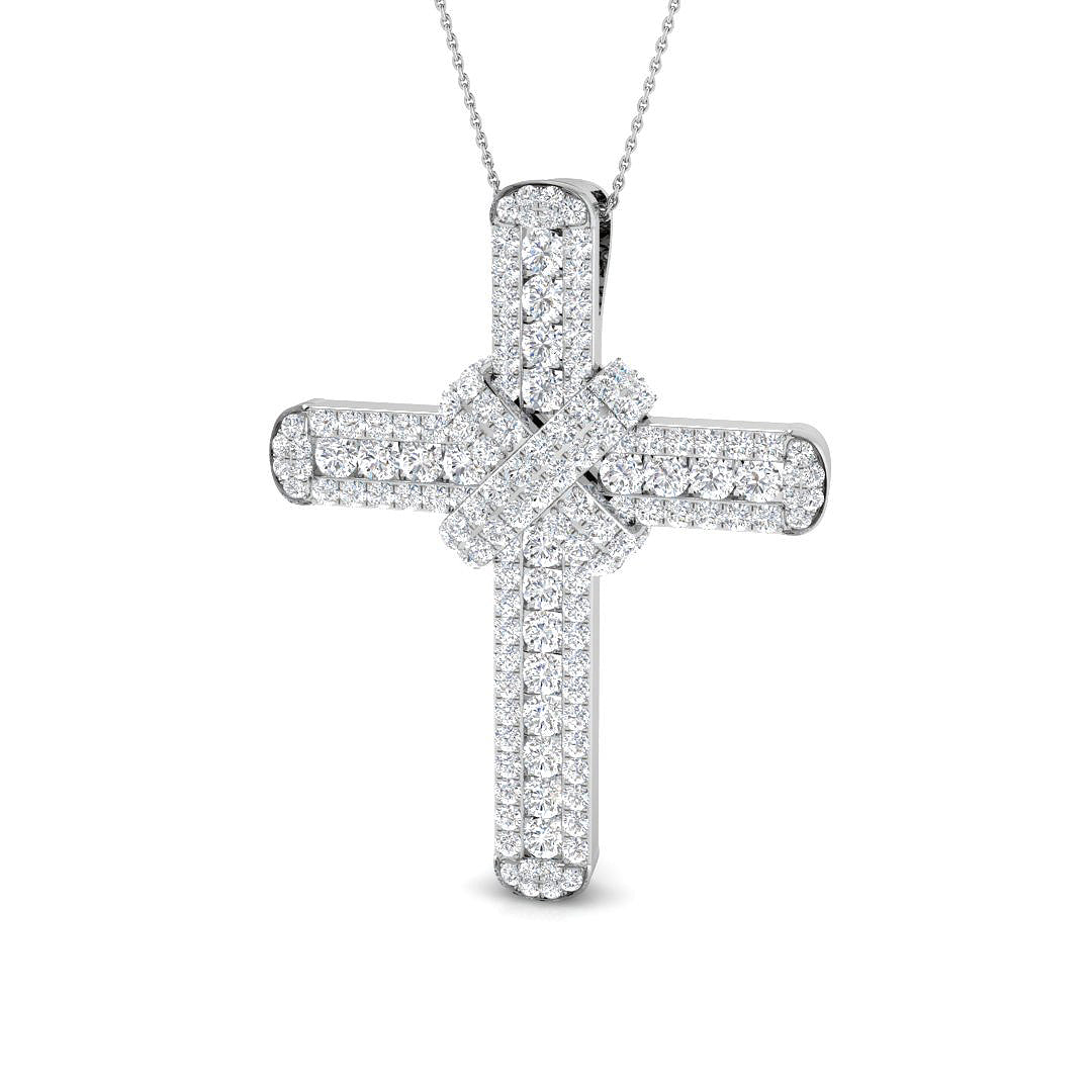 9ct White Gold 7.29ct G SI2 Diamond Pendant