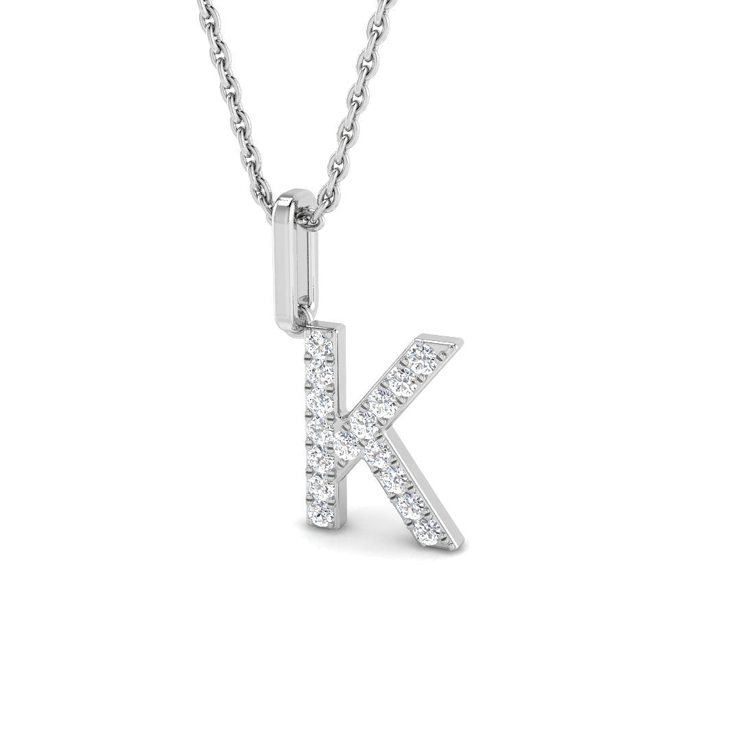 9ct White Gold 0.14ct G SI2 Diamond Pendant