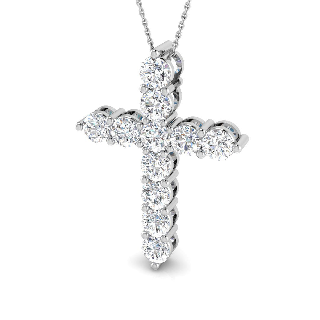18ct White Gold 5.28ct G SI2 Diamond Pendant