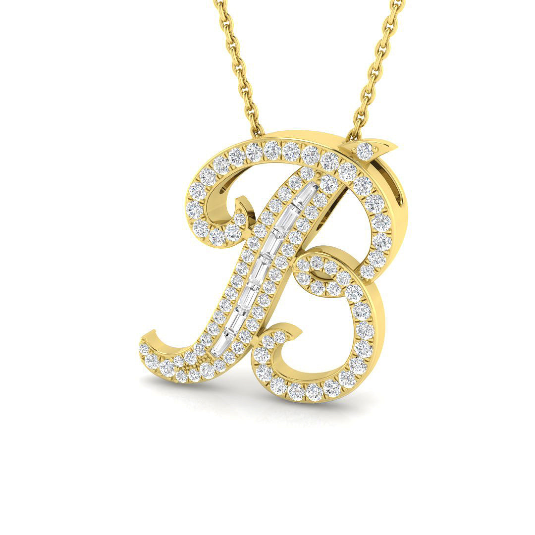 9ct Yellow Gold 0.43ct G SI2 Diamond Pendant