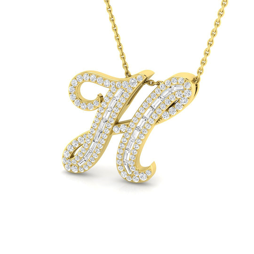 9ct Yellow Gold 0.57ct G SI2 Diamond Pendant