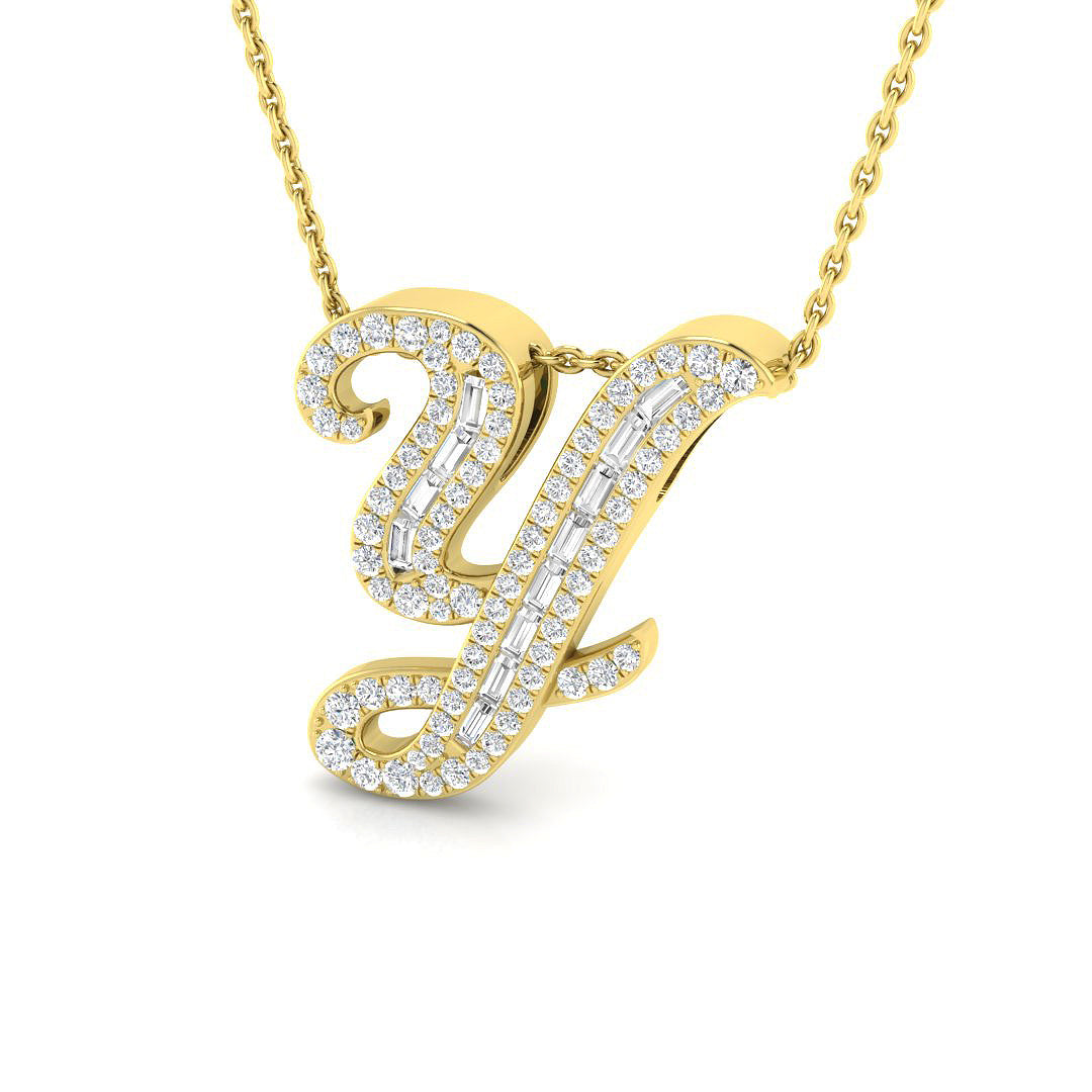 9ct Yellow Gold 0.44ct G SI2 Diamond Pendant