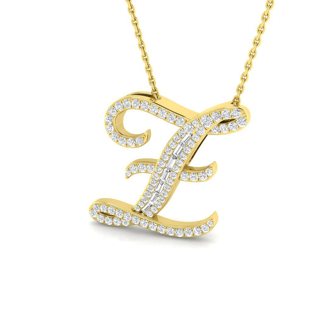 9ct Yellow Gold 0.40ct G SI2 Diamond Pendant